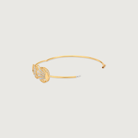 Radiant Shell Diamond Bangle