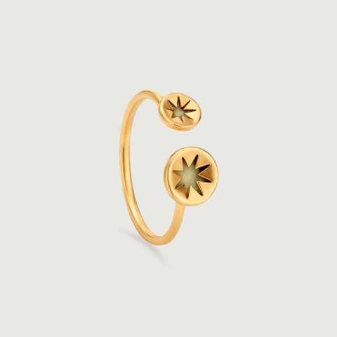 Radiant Duo Gold Ring