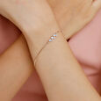 14KT Frozen Mosaic Blue Topaz And Diamond Bracelet,,hi-res view 1