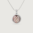 Floral Luminous Silver Pendant,,hi-res view 3
