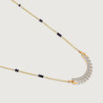 Radiant Arc 14 Kt Gold and Diamond Mangalsutra,,hi-res view 4