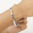 925 Silver Subtle Bold Bracelet for Men,,hi-res view 2