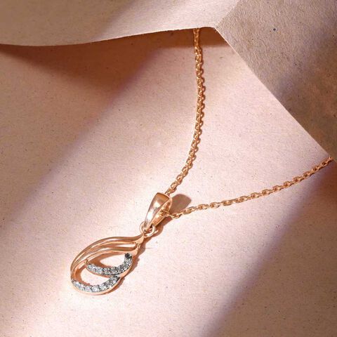 Fancy Sway Diamond Pendant