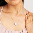 Blue Dream Silver Necklace,,hi-res view 2