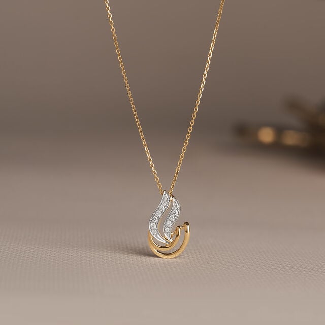 Luminous Flowing Diamond Pendant,,hi-res image number null