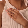 Celestial Sparkle 18KT Gold & Diamond Finger Ring,,hi-res view 2
