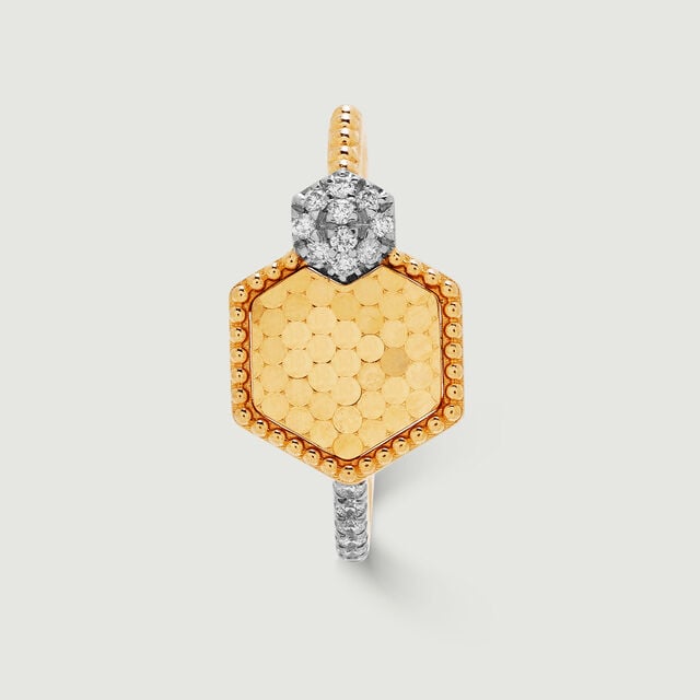 Radiant Geometric Diamond Ring,,hi-res image number null