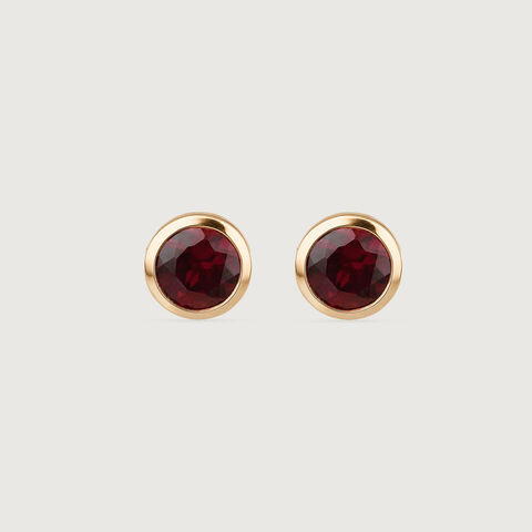 Crimson Aura Garnet Earrings