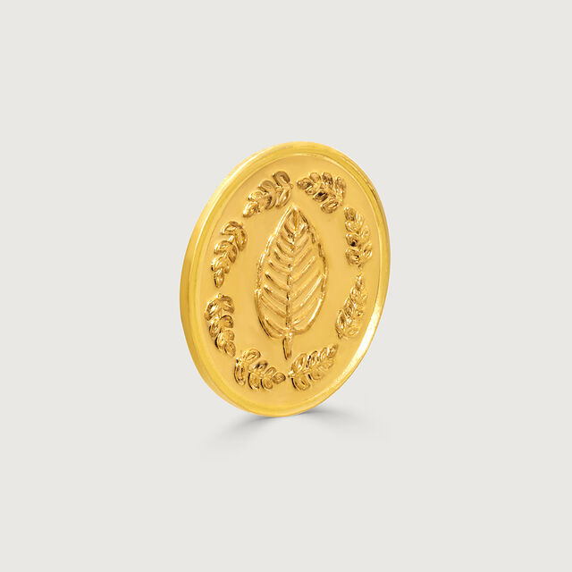 Half Gram 24 Karat Tulsi Coin,,hi-res image number null
