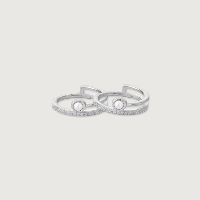 Radiant Arc Silver Toe Ring,,hi-res image number null