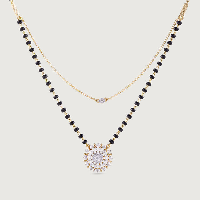Eternal Sunflower Gold and Diamond Mangalsutra,,hi-res image number null