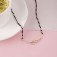 Graceful Swirl Gold and Diamond Mangalsutra,,hi-res view 1