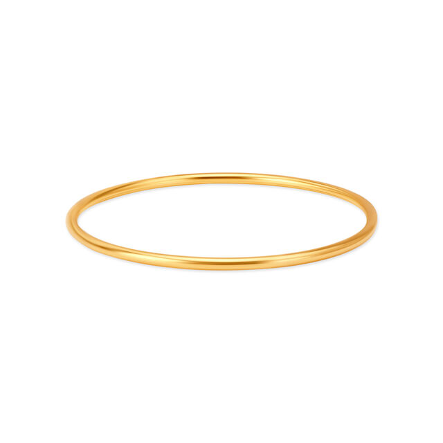 22KT Yellow Gold Gleaming Slender Bangles,,hi-res image number null