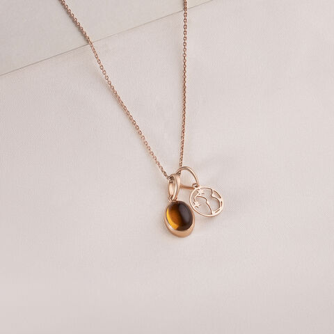 14kt  Rose Gold Scorpio Birthstone Pendant