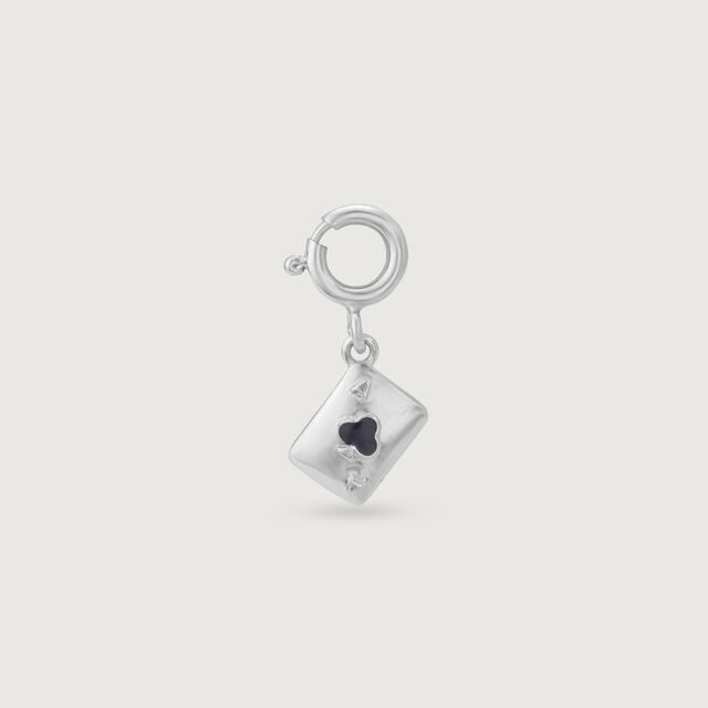 Lucky Letter Silver Charm,,hi-res image number null