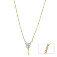 14KT Yellow Gold Trio Diamond Necklace,,hi-res view 1