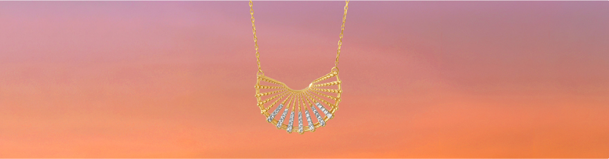 Rising Horizon Diamond Necklace