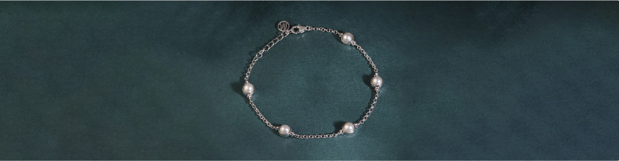 Bubble Glow Silver Bracelet