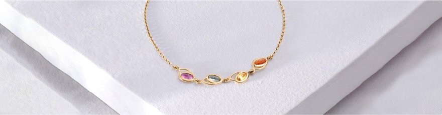 Prism Charm Sapphire Bracelet