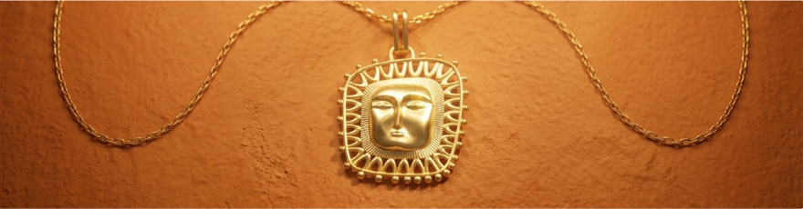 Sacred Sun Gold Pendant