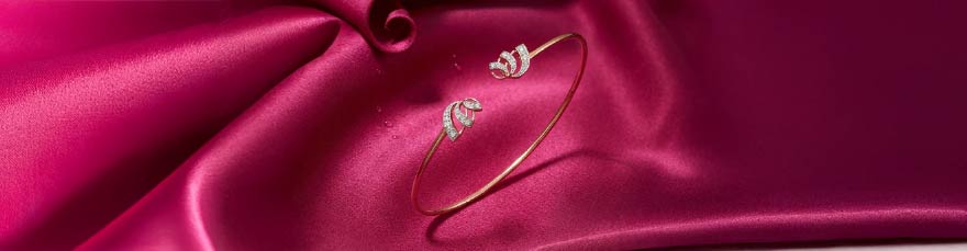 Lotus Bloom Diamond Bangle