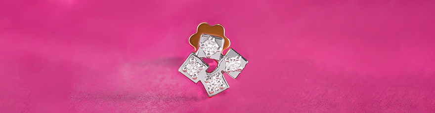 Retro Charm Gold & Diamond Nose Pin