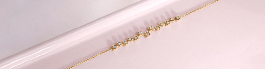 Playful Orbit Diamond Bracelet