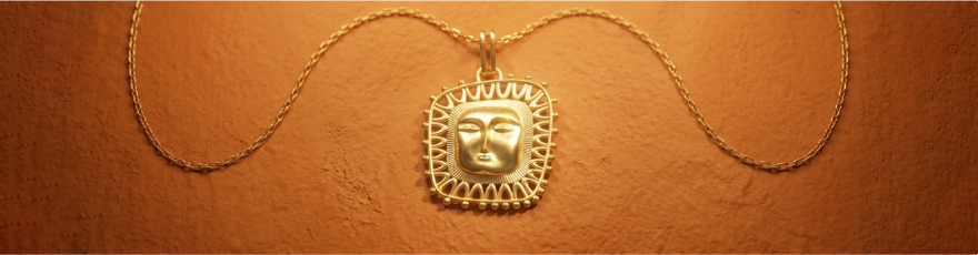 Sacred Sun Gold Pendant