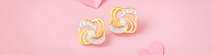 Swirl Pop Diamond Earrings