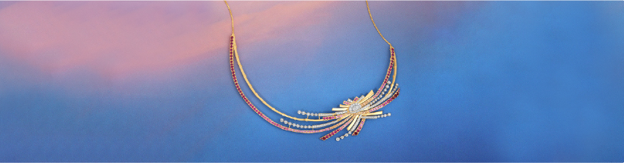 Sunset Radiance Diamond Necklace
