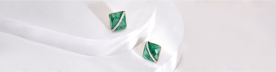 Royal Glow Quartz Stud Earrings
