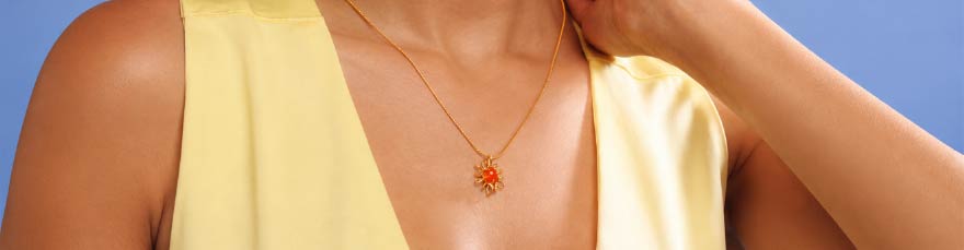 Radiant Bloom Carnelian Pendant