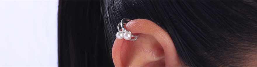 Duo Glow Silver Hoop Earrings