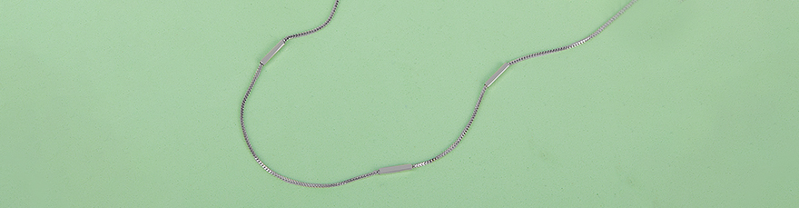 Modern Minimal Silver Chain