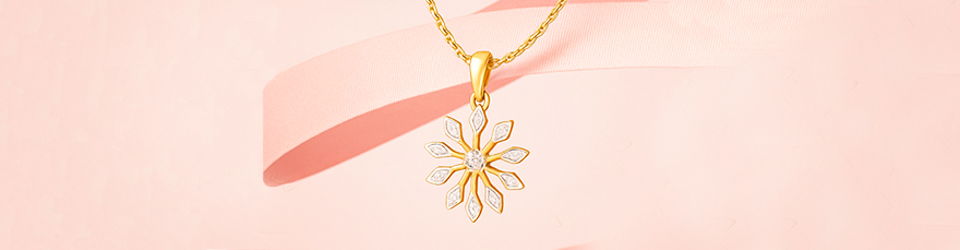 Celestial Circle Gold and Diamond Nose Pin