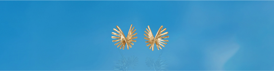 Bold Radiant Gold Stud Earrings