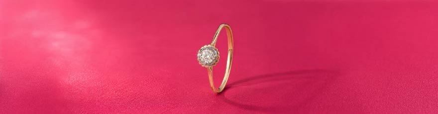 Blooming Beauty 14 kt Gold & Diamond Ring
