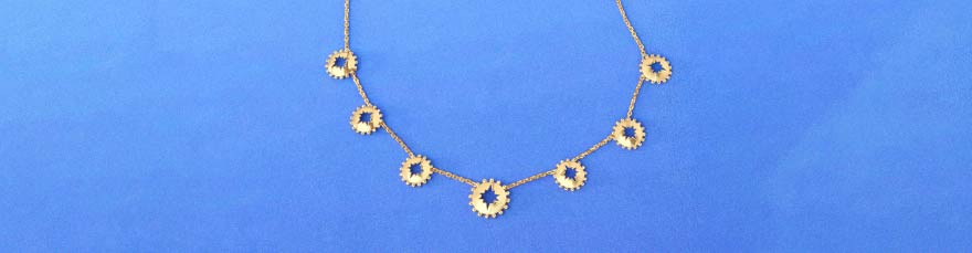 Delicate Radiant Gold Necklace