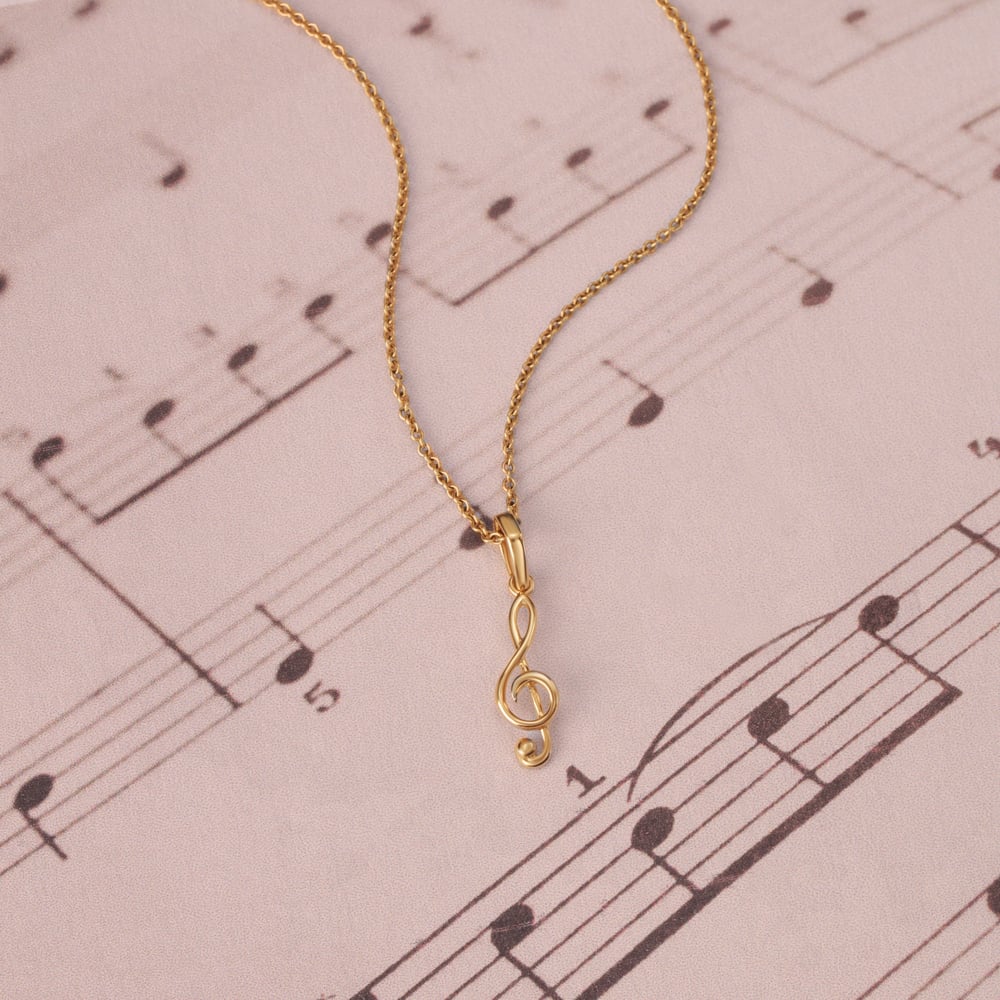 Melodic Mosaic 14KT Gold Pendant