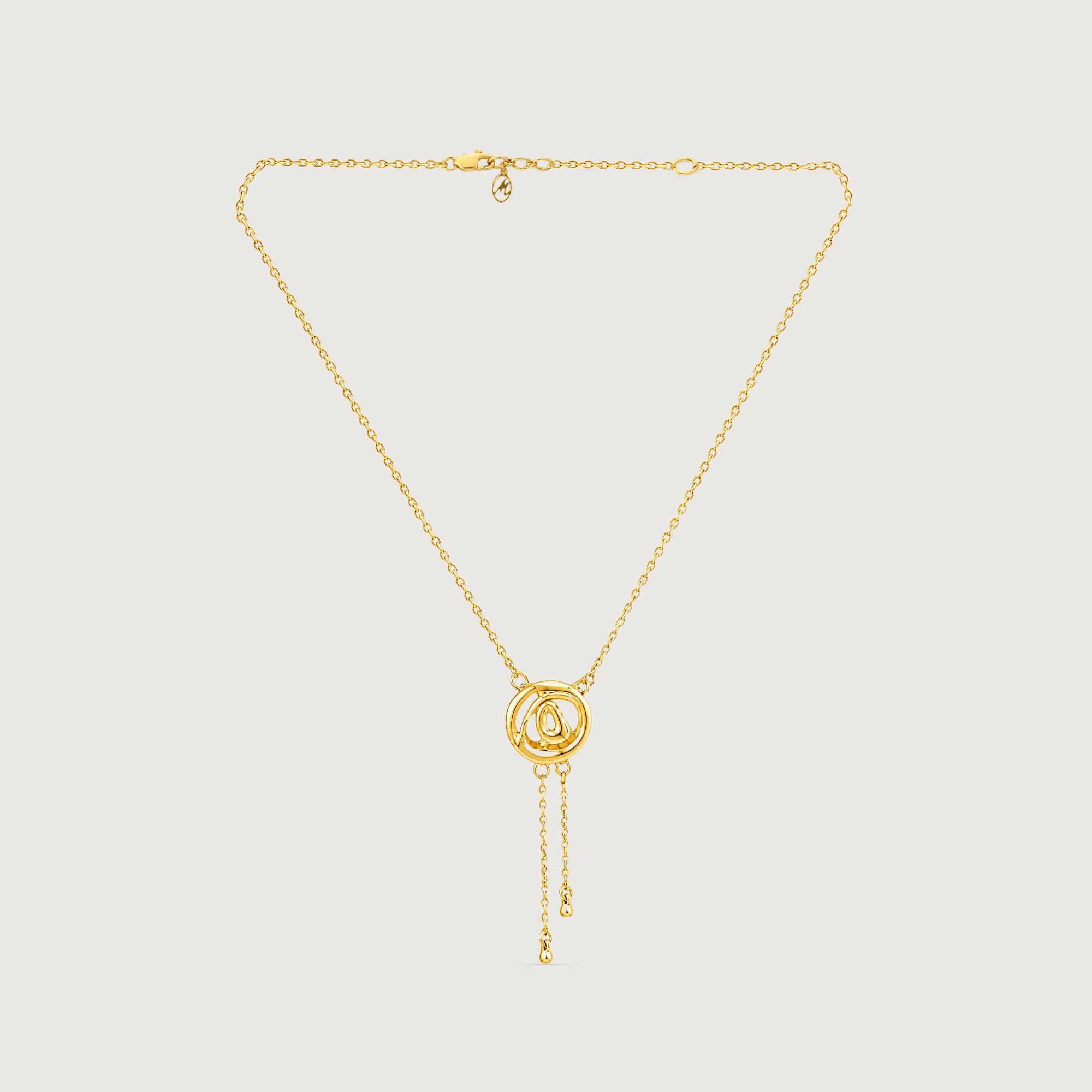Fluid Orbit Gold Necklace,,hi-res thumbnail 4