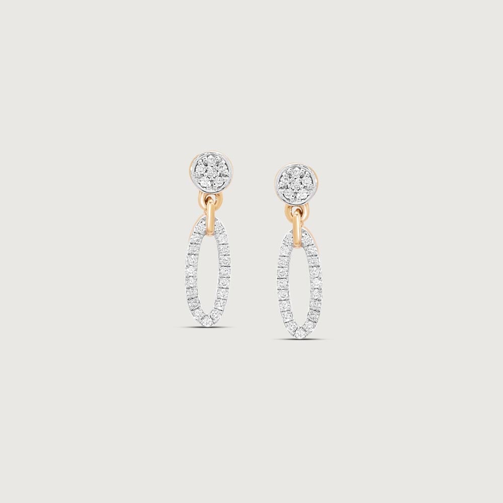 Radiant Loop Diamond Drop Earrings,,hi-res thumbnail 3