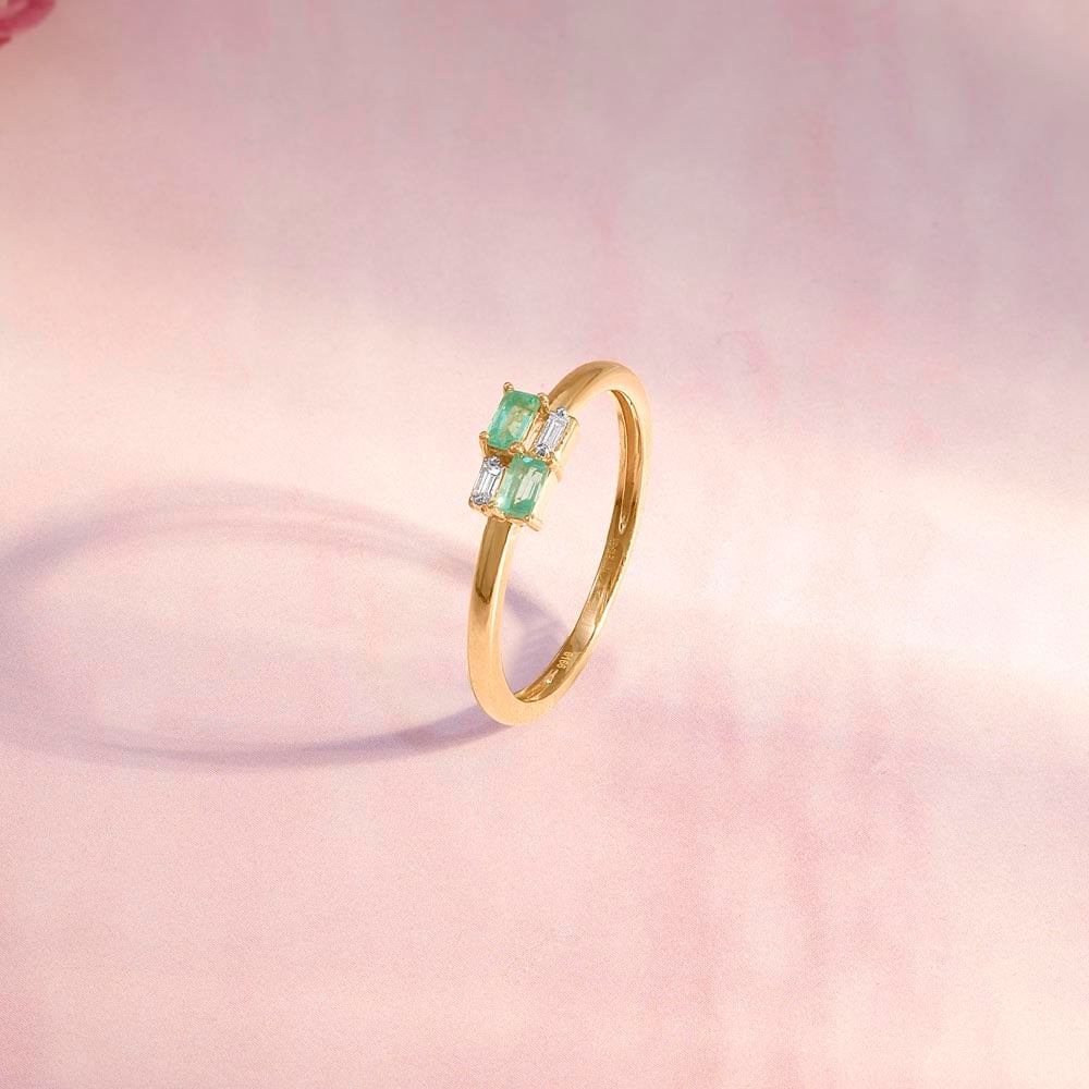 Verdant Duo Diamond Ring
