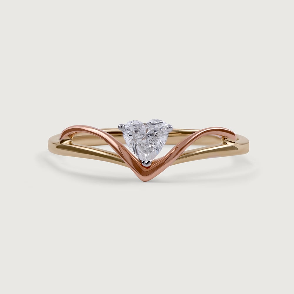 Enchanted Heart 14 kt Gold & Diamond Ring,,hi-res thumbnail 3