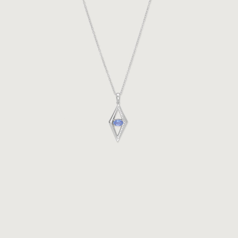 Sleek Geometric Silver Necklace,,hi-res thumbnail 3