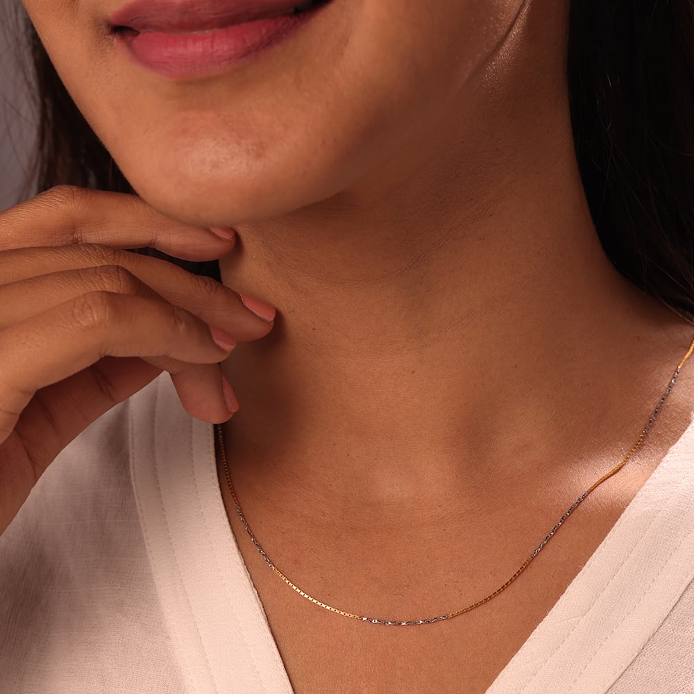 Twin Twist 22 Kt Gold Chain,,hi-res thumbnail 2