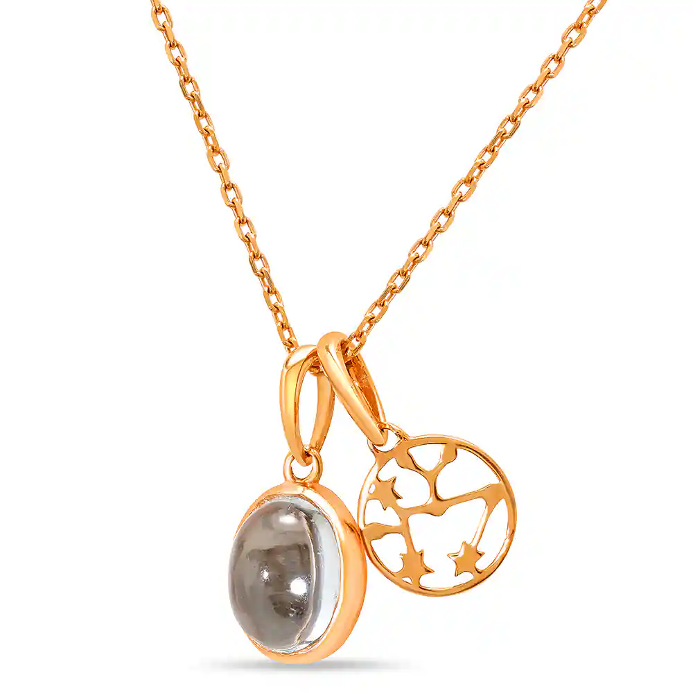 Mia Mystic 14KT Rose Gold Sagittarians Birthstone Pendant,,hi-res thumbnail 3
