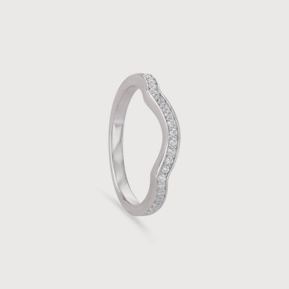 Twinkling Wave Silver Ring,,hi-res thumbnail 3