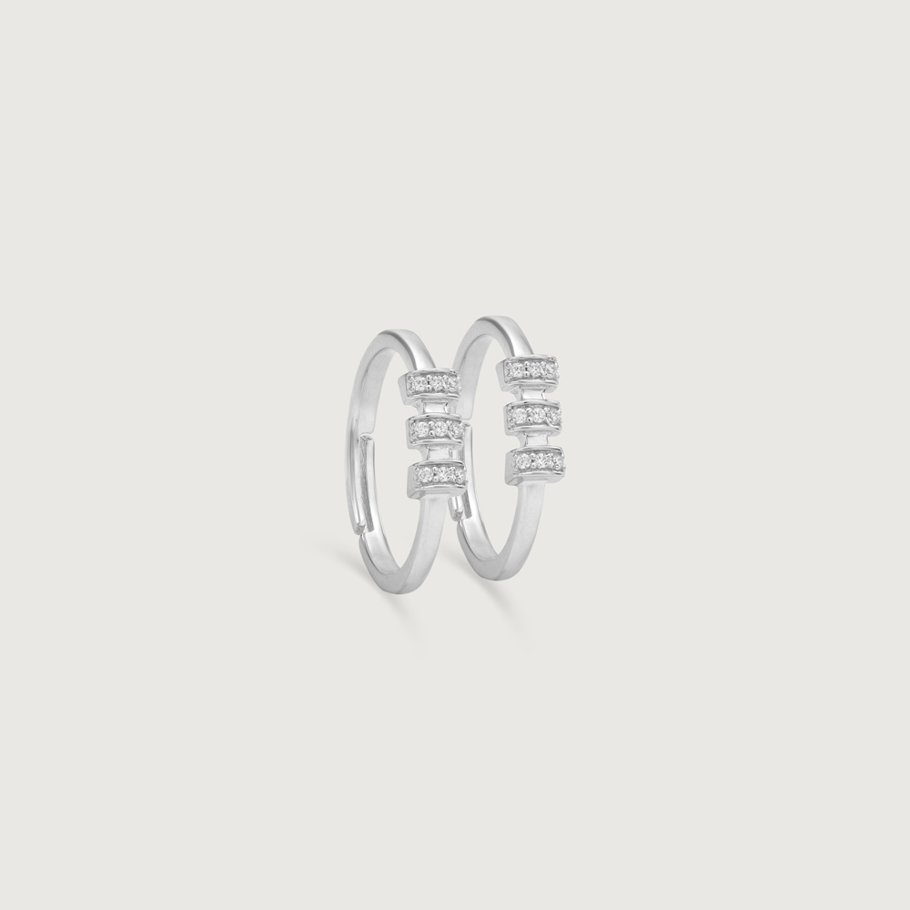 Radiant Spark Silver Toe Rings,,hi-res thumbnail 3