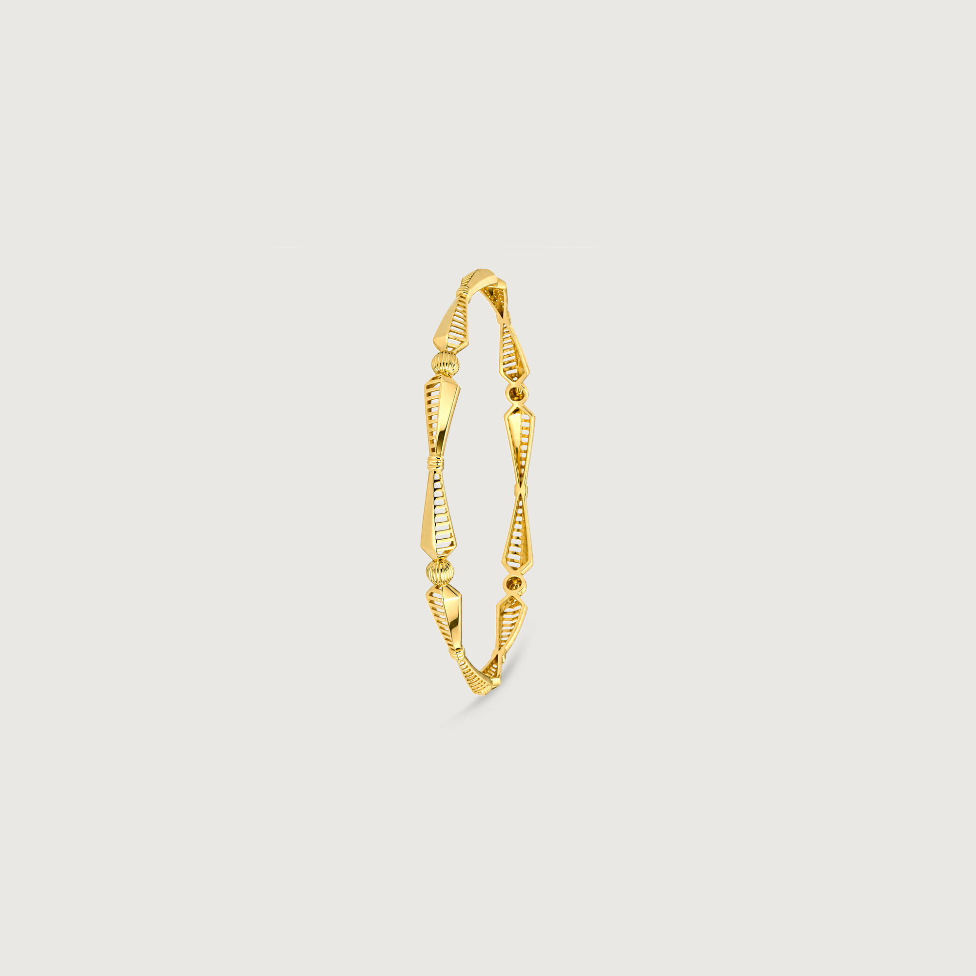 Rhythmic Facet Gold Bangle,,hi-res thumbnail 4