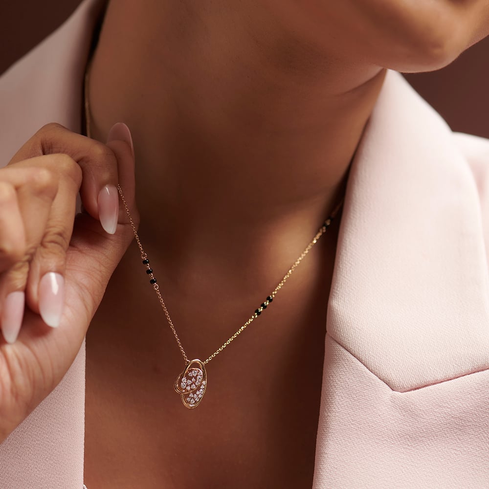 Enchanting Drift Diamond Mangalsutra,,hi-res thumbnail 2